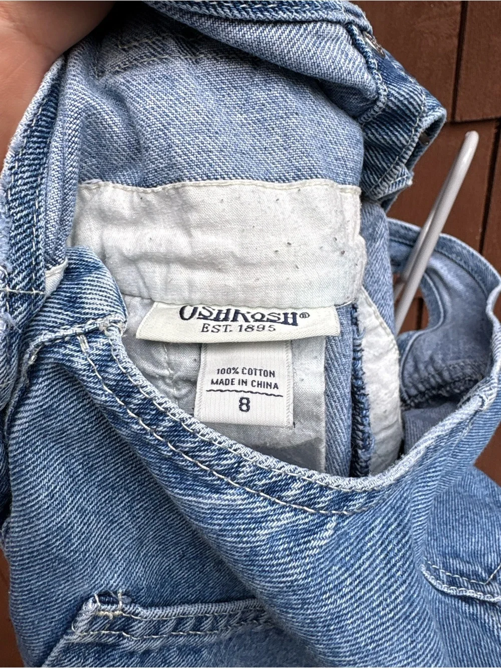 OshKosh B'gosh Light Blue Denim carpenter Overalls 8